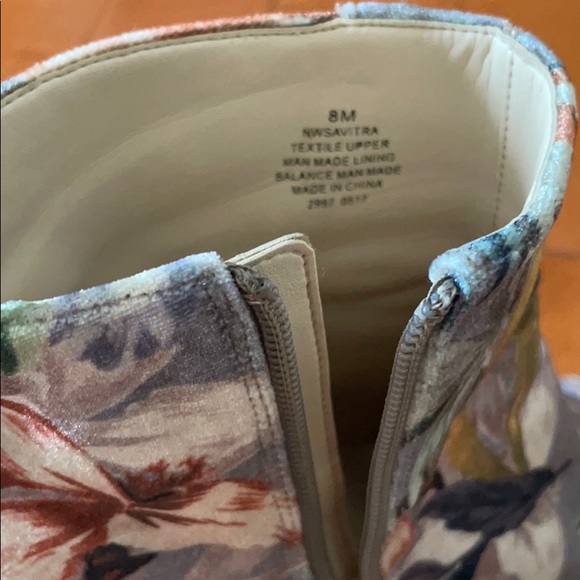 Nine West Savitra Velvet Taupe Booties - Picture 7 of 12